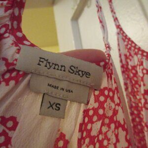 Flynn Skye Red White Jumpsuit Low Waist Sexy XS